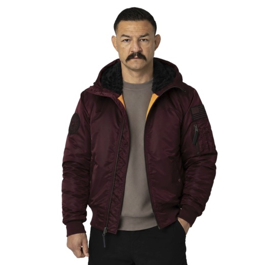 PIT BULL "Encino" winter jacket - burgundy