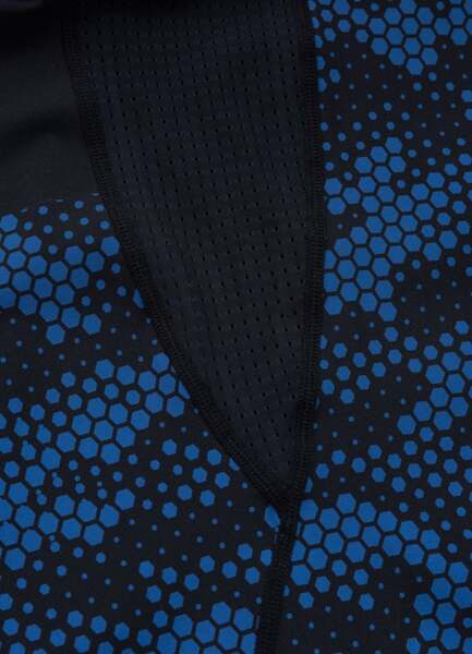 Rashguard longsleeve PIT BULL "HEX CAMO HILLTOP" - niebieski