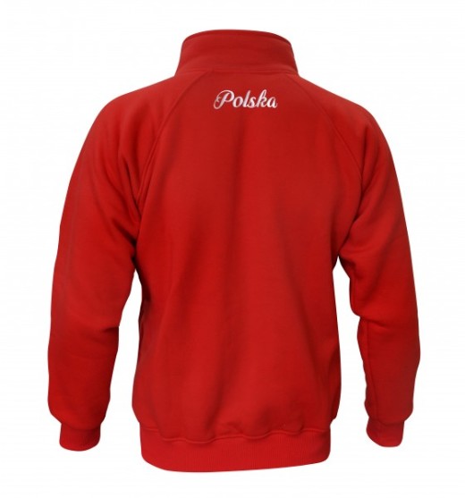 Aquila &quot;Polska&quot; zip up hoodie - red