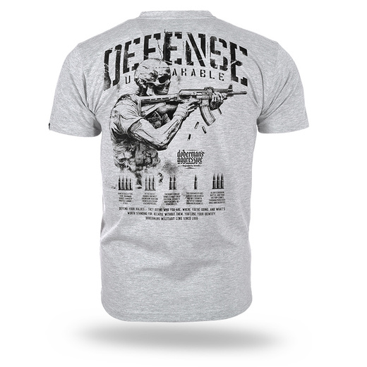 Koszulka T-shirt Dobermans Aggressive "DEFENSE UNBREAKABLE" TS377E - szara