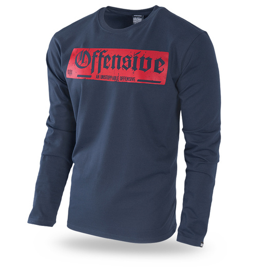 Longsleeve Dobermans Aggressive "AN UNSTOPPABLE OFFENSIVE PRIDE" LS265" - granatowy
