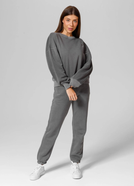 WASHED PIT BULL &quot;MANZANITA&quot; women&#39;s sweatshirt - gray