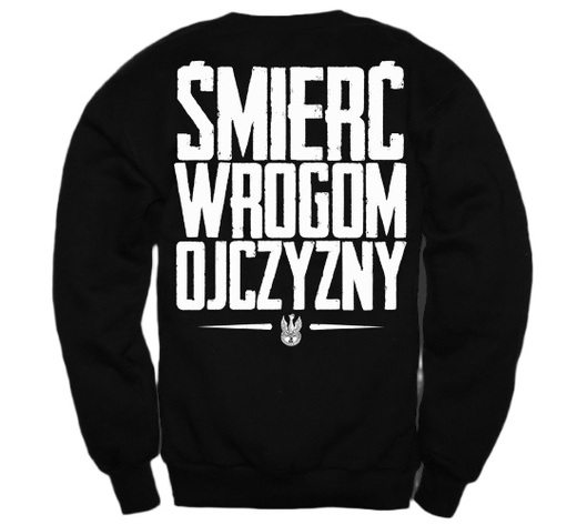 Bluza bez kaptura ULTRAPATRIOT "Śmierć Wrogom Ojczyzny"