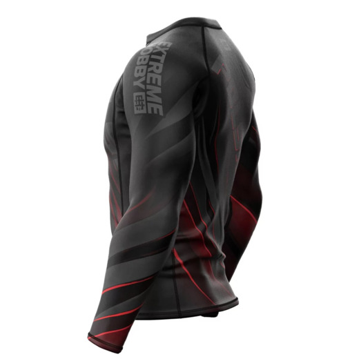 Longsleeve rashguard męski Extreme Hobby | POLSKA ULTIMATE - czarny