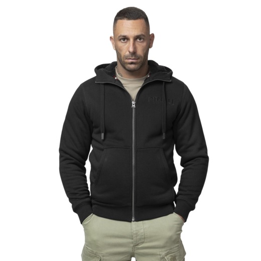 PIT BULL "RUFFIN DETROIT" Zip-Up Hoodie - Black/Black