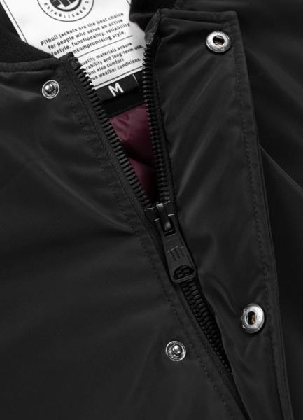 PIT BULL &quot;MANOLITO&quot; transitional baseball jacket - black/black