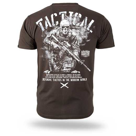 Koszulka T-shirt Dobermans Aggressive "TACTICAL SOLDIER" TS394 - brązowa