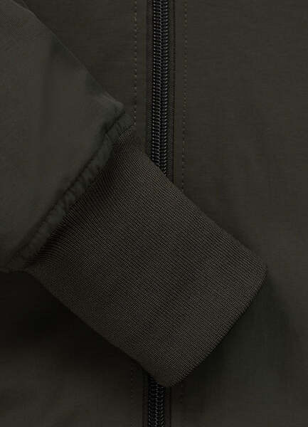 PIT BULL "HOOPER" transitional bomber jacket with hood - olive