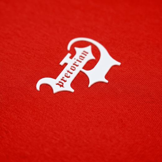 Pretorian Ringer "P" 3D T-Shirt - Red