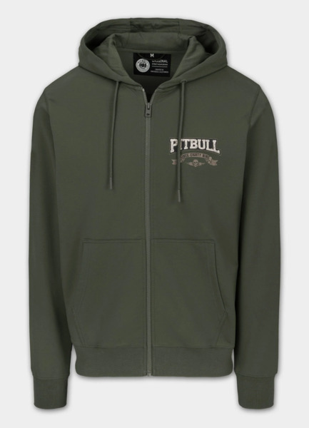 PIT BULL &quot;TROUBLEMAKER&quot; Zip-Up Hoodie - Dark Green