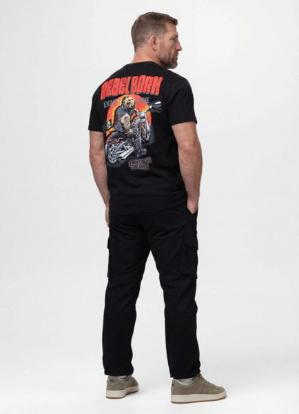 PIT BULL "REBEL BORN" Men's T-Shirt - Black
