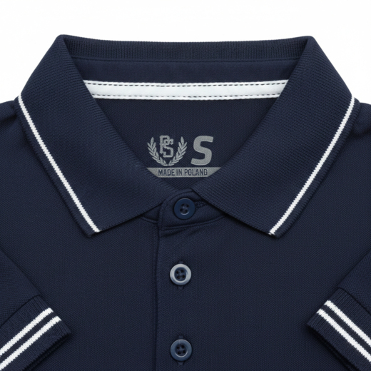 Koszulka polo damska Pretorian Line "PS" - granatowa