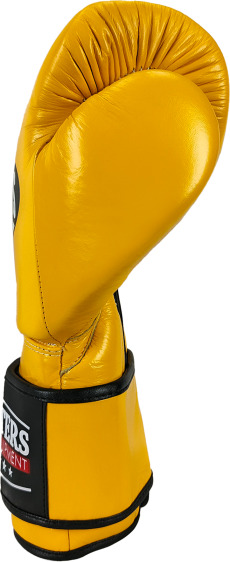 Rękawice bokserskie skórzane Masters RBT-MEX - żółte 12oz 