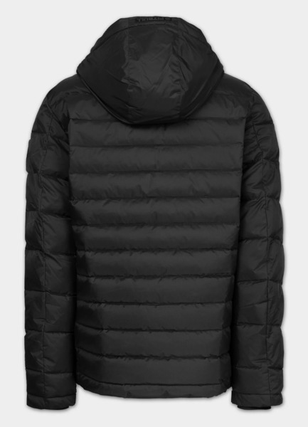 Kurtka zimowa PIT BULL pikowana z kapturem CRESTLINE - czarny