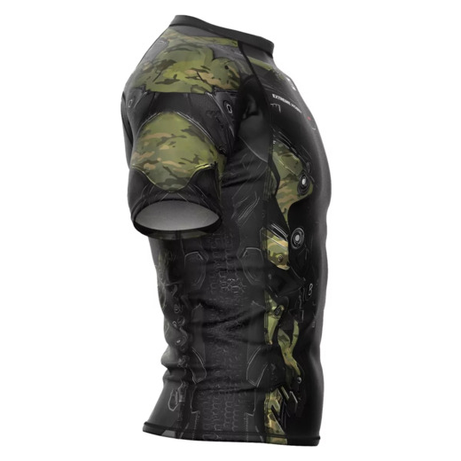 Extreme Hobby men's short sleeve rashguard | IRON FORCE - Camo