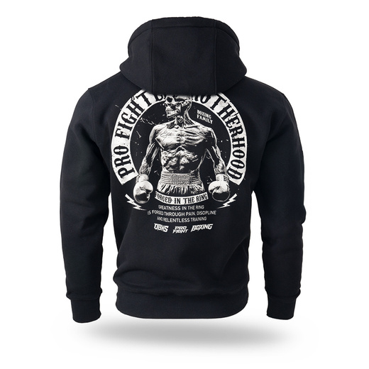Bluza z kapturem Dobermans Aggressive "PRO FIGHTER BK414" - czarna