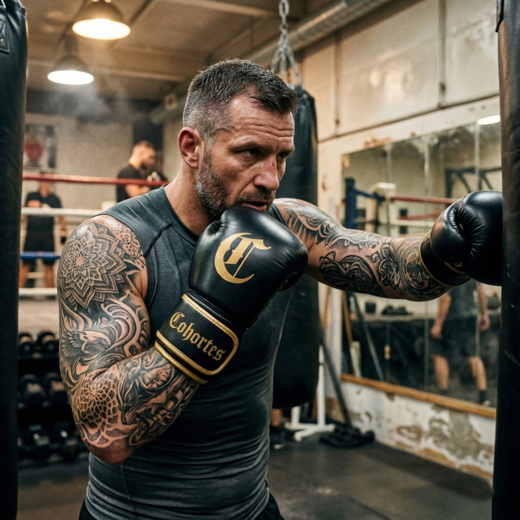 Rękawice bokserskie Cohortes "Gold Cohort"