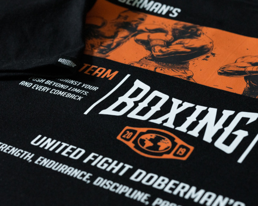 Dobermans Aggressive &quot;COMICS BOXING II&quot; BZ360E Zip-up Hoodie - Gray