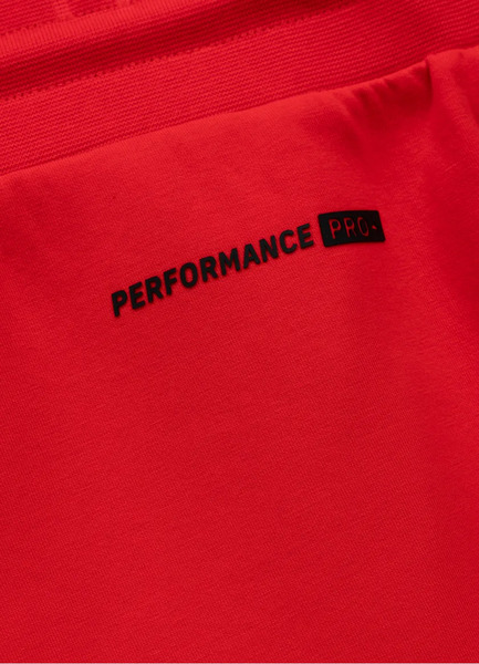  PIT BULL men&#39;s sweat shorts &quot;DOGWOOD&quot; - red fluo