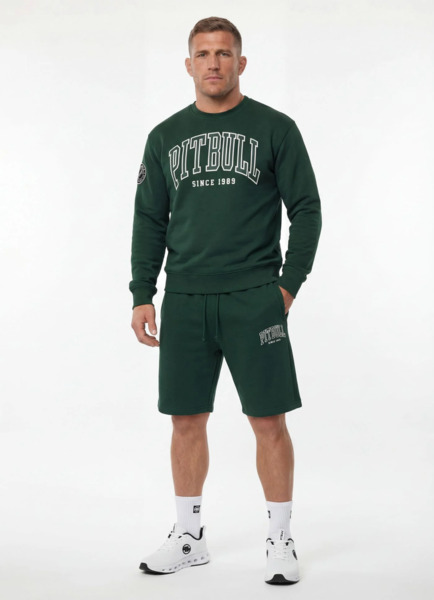 PIT BULL "BADGER" Men's Sweat Shorts - Dark Green