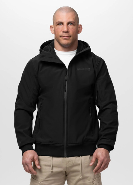 PIT BULL "ROSCOE" Hooded Softshell Jacket - Black
