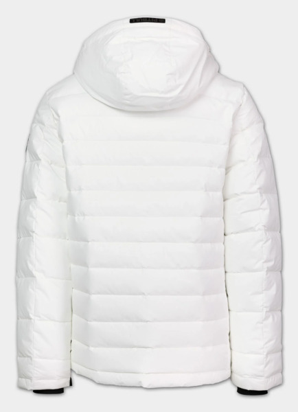 Kurtka zimowa PIT BULL pikowana z kapturem CRESTLINE - off white