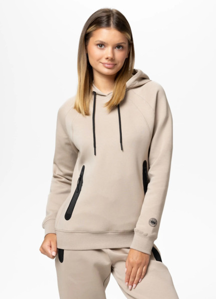 PIT BULL &quot;EXPLORY&quot; Women&#39;s Hoodie - Cappuccino