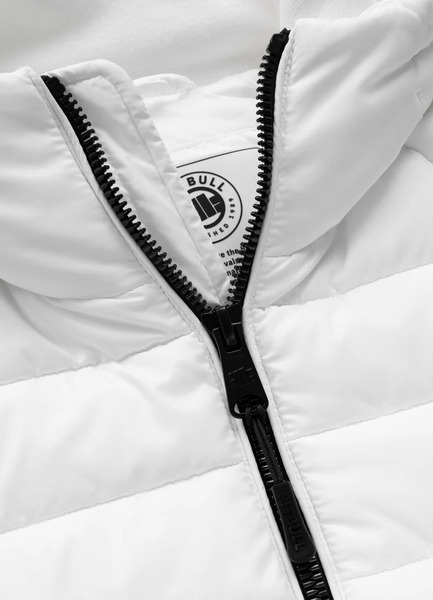 Kurtka hybrydowa przejściowa z kapturem PIT BULL "PALOMAR" - biały