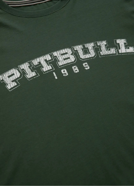 PIT BULL Denim Washed T-shirt &quot;Born In 1989&quot; - green