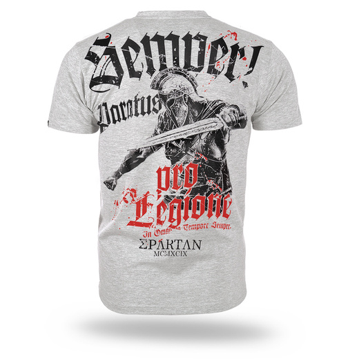 Koszulka T-shirt Dobermans Aggressive "SEMPER PARATUS TS412" - szara