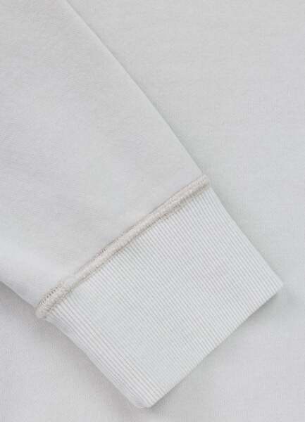 Men's PIT BULL washed "HACKETT" sweatshirt - gray and white