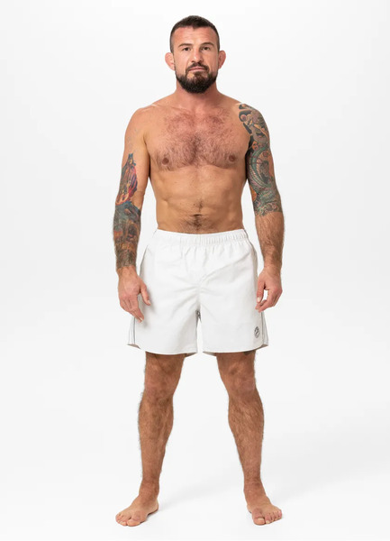 Szorty kąpielowe męskie PIT BULL "CROWNHILL" - białe