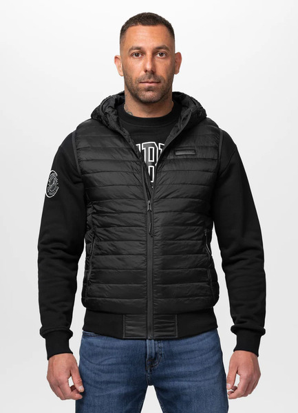 Bezrękawnik z kapturem PIT BULL "HOFER" - czarny