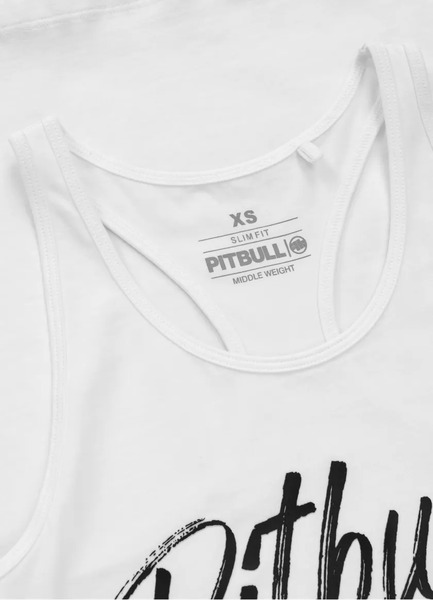  Tank Top damski PIT BULL Slim Fit "PUPPY" - biała