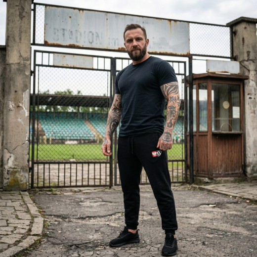 Spodnie dresowe Extreme Adrenaline "Polish Hooligans" - ściągacz