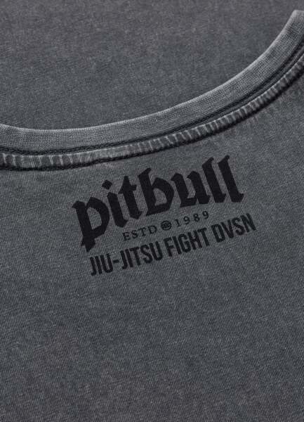PIT BULL Washed JIU-JITSU FIGHT DVSN T-shirt - graphite
