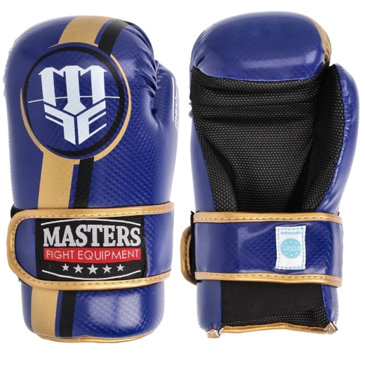  MASTERS Open Gloves &quot;ROSM-MASTERS&quot; (WAKO APPROVED) - Blue