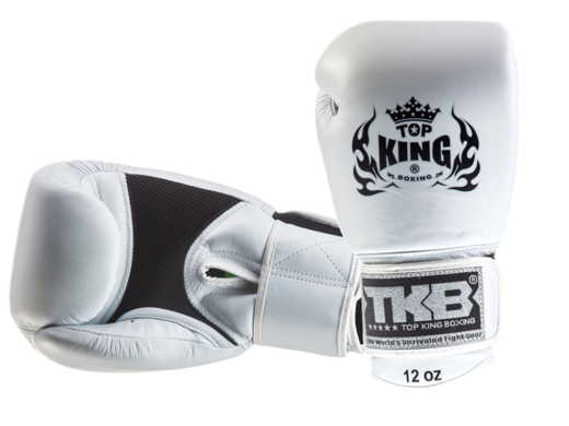 Rękawice bokserskie TOP KING TKBGAV AIR (111) (white) "K"