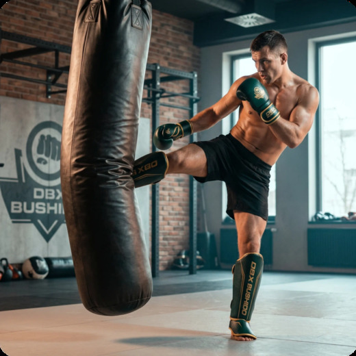 Ochraniacze na piszczele - ProFighter Emerald | DBX Bushido