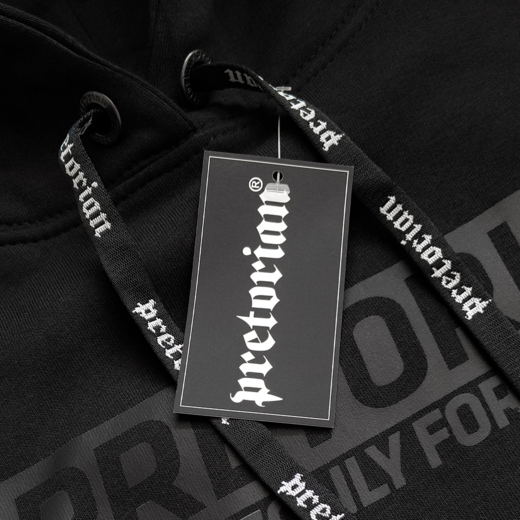 Bluza z kapturem Pretorian "Side" - czarny/czarny