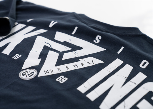 Longsleeve Dobermans Aggressive "VALKNUT" LS251" - granatowy