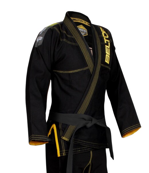 BELTOR BJJ GI / KIMONO VANQUISHER black/yellow - czarny/żółty A1 B1128 *