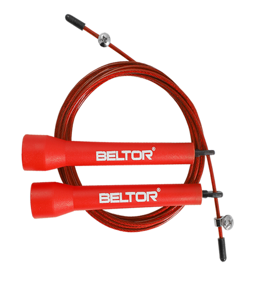 BELTOR SKAKANKA SPEED PVC CROSS LIGHT - CZERWONA 300cm
PVC bearing speed rope - cross light - red 300cm B0523