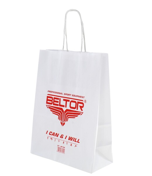 BELTOR TORBA PAPIEROWA / PAPER BAG "D1"180x80x210mm XS biały/white B2149