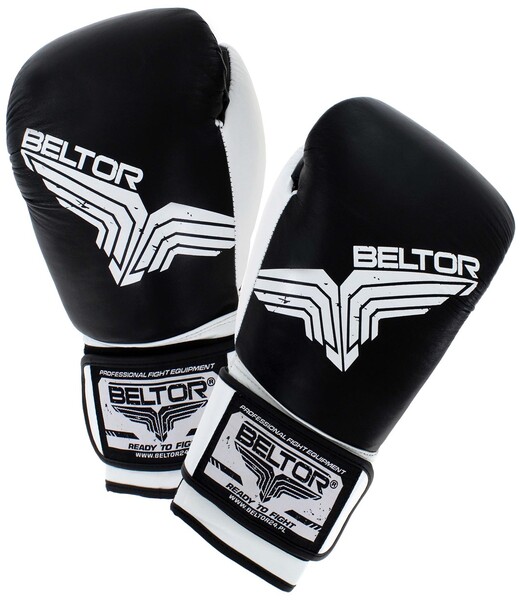 BELTOR RĘKAWICE BOKSERSKIE / BOXING GLOVES "PRO-FIGHT" 14oz - czarny/black B0014