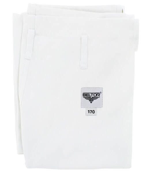 BELTOR KARATE SPODNIE DO KIMONA / PANTS FOR KARATE GI "SENPAI PREMIUM" white/biały 12oz 170cm B2300