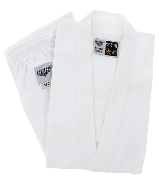 BELTOR KARATE KIMONO / KARATE GI "KIME" white/biały 10oz 190cm B2377