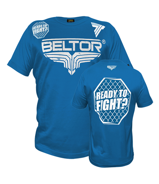 BELTOR BW T-SHIRT "OCTAGON" niebieski/blue    M   B0549 *