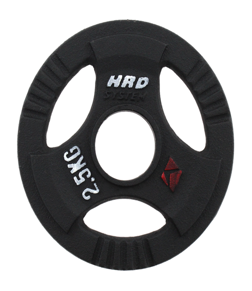 BELTOR HRD SYSTEM LINE OBCIĄŻENIE OLIMPIJSKIE ŻELIWNE CZARNE Z UCHWYTAMI 2,5 kg/51,5mm H0077