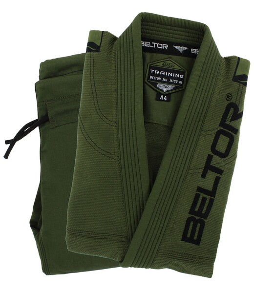 BELTOR BJJ GI / KIMONO "TRAINING" GI 450 GSM green/zielony A4 B2411